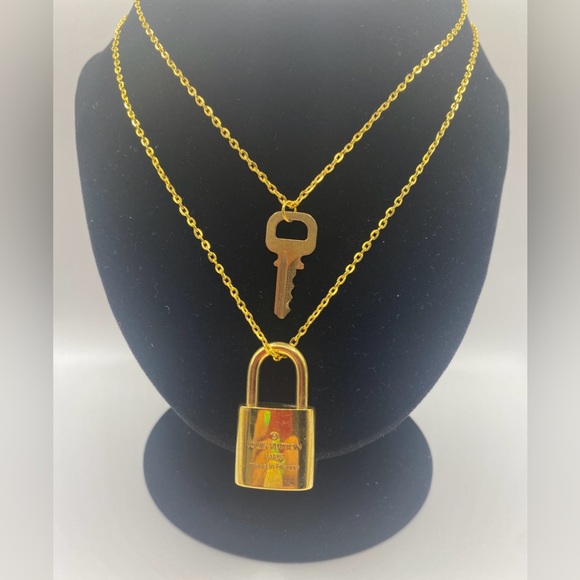 Louis Vuitton Gold Padlock and Key #336 & Necklaces - Picture 2 of 7